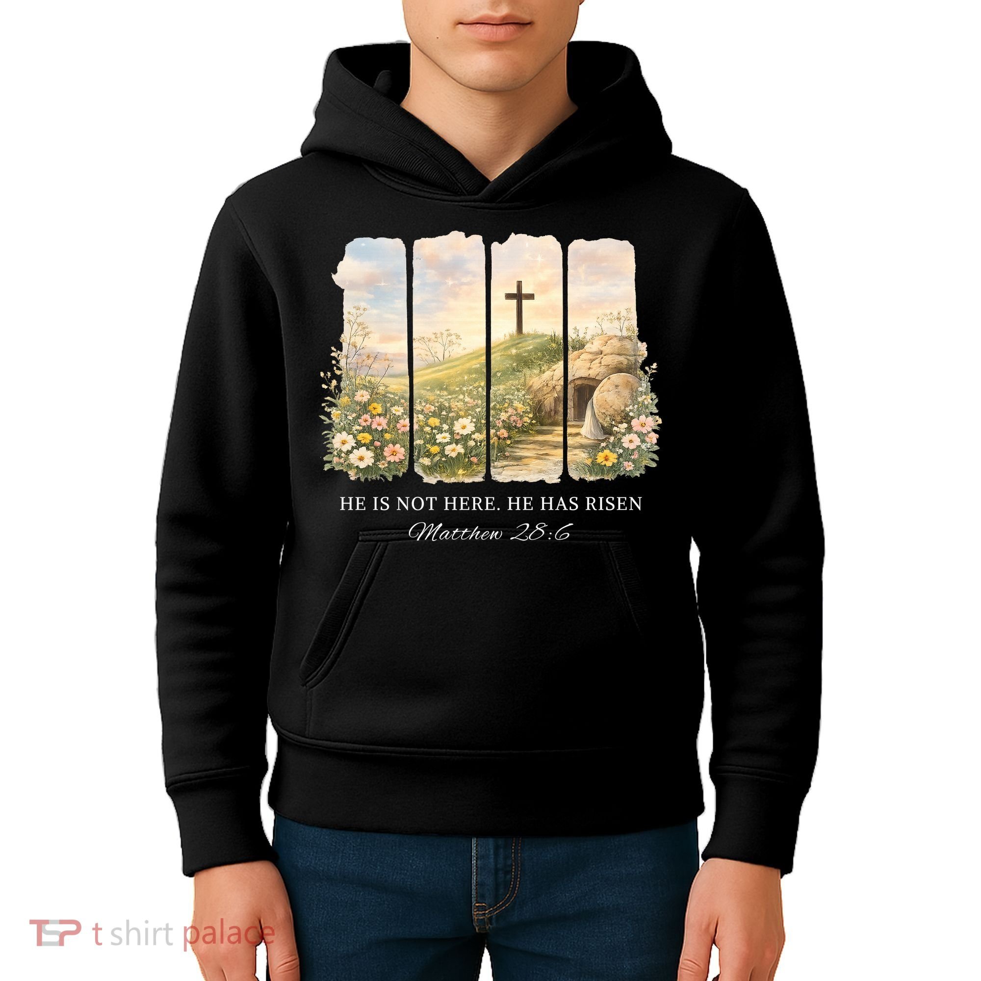 He Is Risen Kids Hoodie