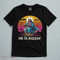He Is Rizzen Jesus Is Rizzen Cool Jesus Jesus Has Rizzen T-Shirt thumb 5