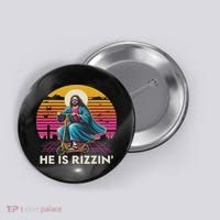 He Is Rizzen Jesus Is Rizzen Cool Jesus Jesus Has Rizzen Button thumb 0