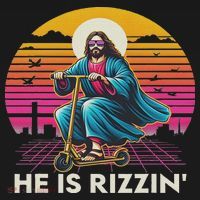 He Is Rizzen Jesus Is Rizzen Cool Jesus Jesus Has Rizzen Mousepad thumb 1