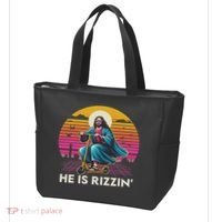 He Is Rizzen Jesus Is Rizzen Cool Jesus Jesus Has Rizzen Tote Bag thumb 3