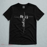 He Is Risen Cross Jesus For Christian Easter Day T-Shirt thumb 5