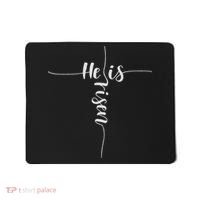 He Is Risen Cross Jesus For Christian Easter Day Mousepad thumb 0