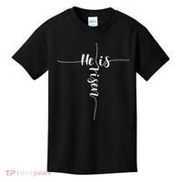 He Is Risen Cross Jesus For Christian Easter Day Kids T-Shirt thumb 0