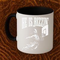 He Is Rizzin Funny Jesus Basketball Meme Coffee Mug thumb 2