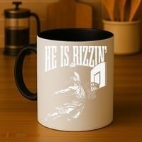He Is Rizzin Funny Jesus Basketball Meme Coffee Mug thumb 4