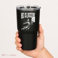 He Is Rizzin Funny Jesus Basketball Meme Tumbler thumb 2