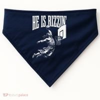 He Is Rizzin Funny Jesus Basketball Meme USA-Made Doggie Bandana thumb 0