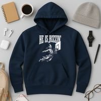 He Is Rizzin Funny Jesus Basketball Meme Hoodie thumb 3