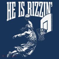 He Is Rizzin Funny Jesus Basketball Meme Mousepad thumb 1