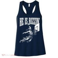 He Is Rizzin Funny Jesus Basketball Meme Women's Tank Top thumb 0