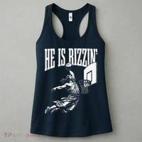 He Is Rizzin Funny Jesus Basketball Meme Women's Tank Top thumb 3