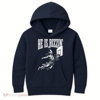 He Is Rizzin Funny Jesus Basketball Meme Kids Hoodie thumb 0