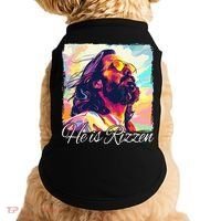 He Is Rizzen Jesus Doggie Tank thumb 0