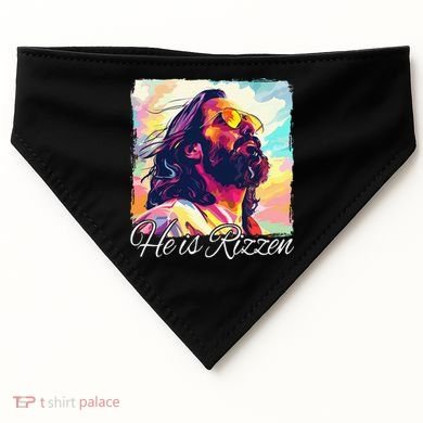 He Is Rizzen Jesus USA-Made Doggie Bandana