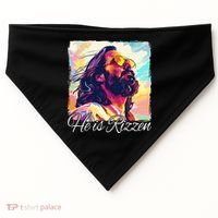 He Is Rizzen Jesus USA-Made Doggie Bandana thumb 0