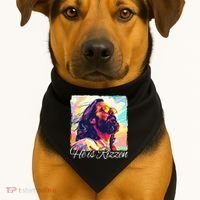 He Is Rizzen Jesus USA-Made Doggie Bandana thumb 1