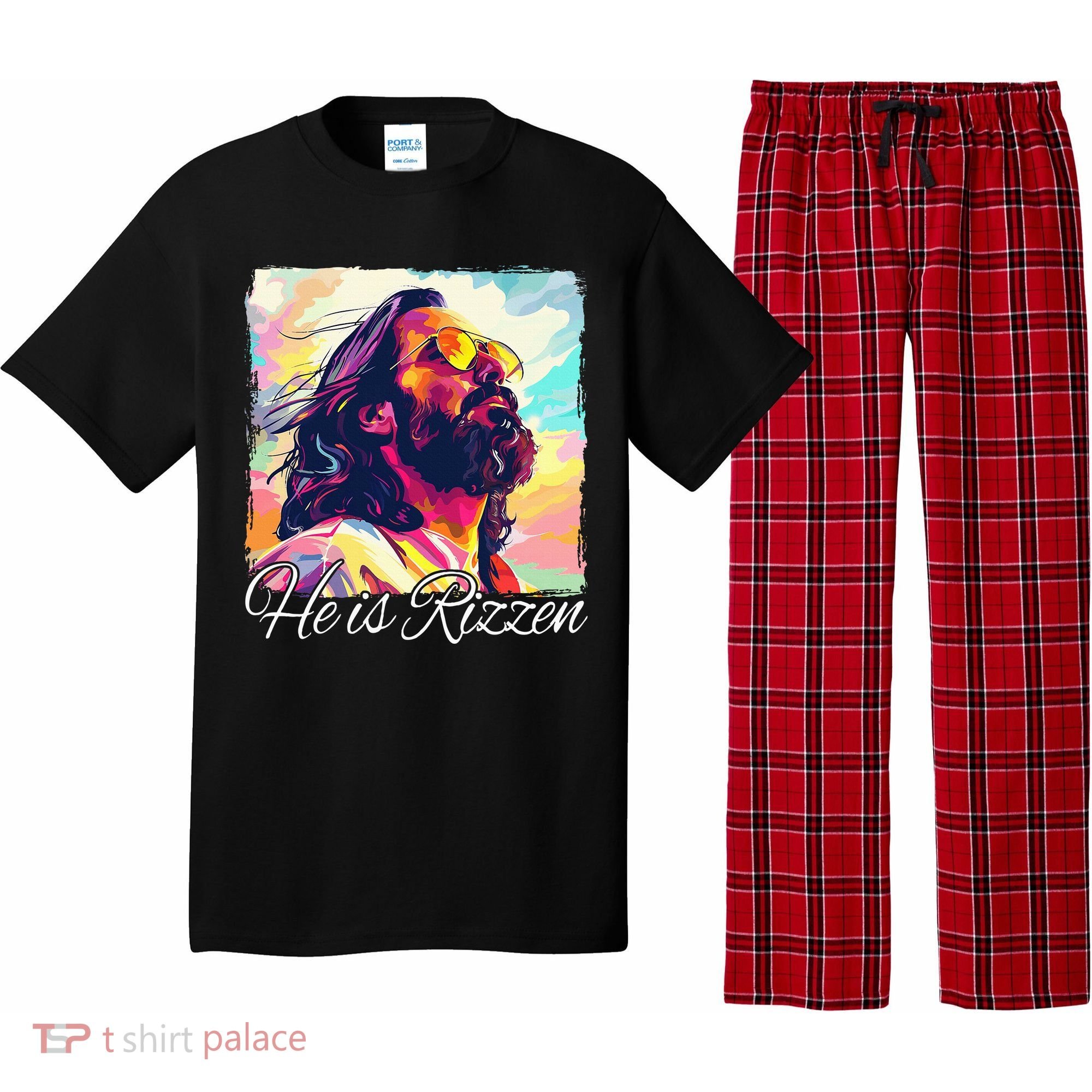 He Is Rizzen Jesus Pajama Set