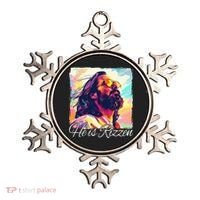 He Is Rizzen Jesus Ornament thumb 0