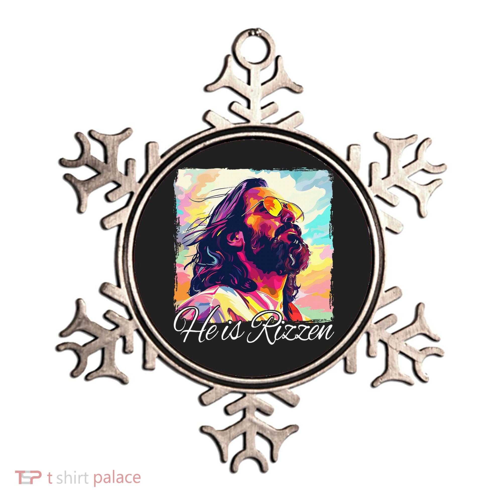 He Is Rizzen Jesus Ornament