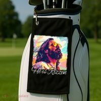 He Is Rizzen Jesus Golf Towel thumb 2