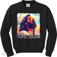 He Is Rizzen Jesus Kids Sweatshirt thumb 0