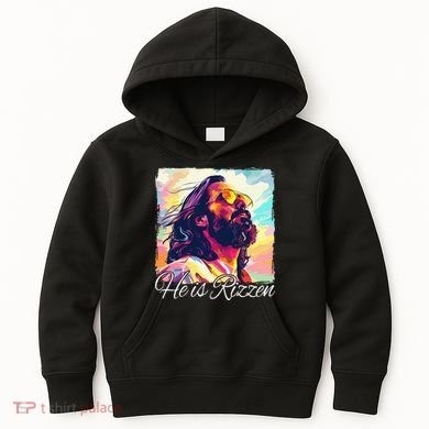 He Is Rizzen Jesus Kids Hoodie