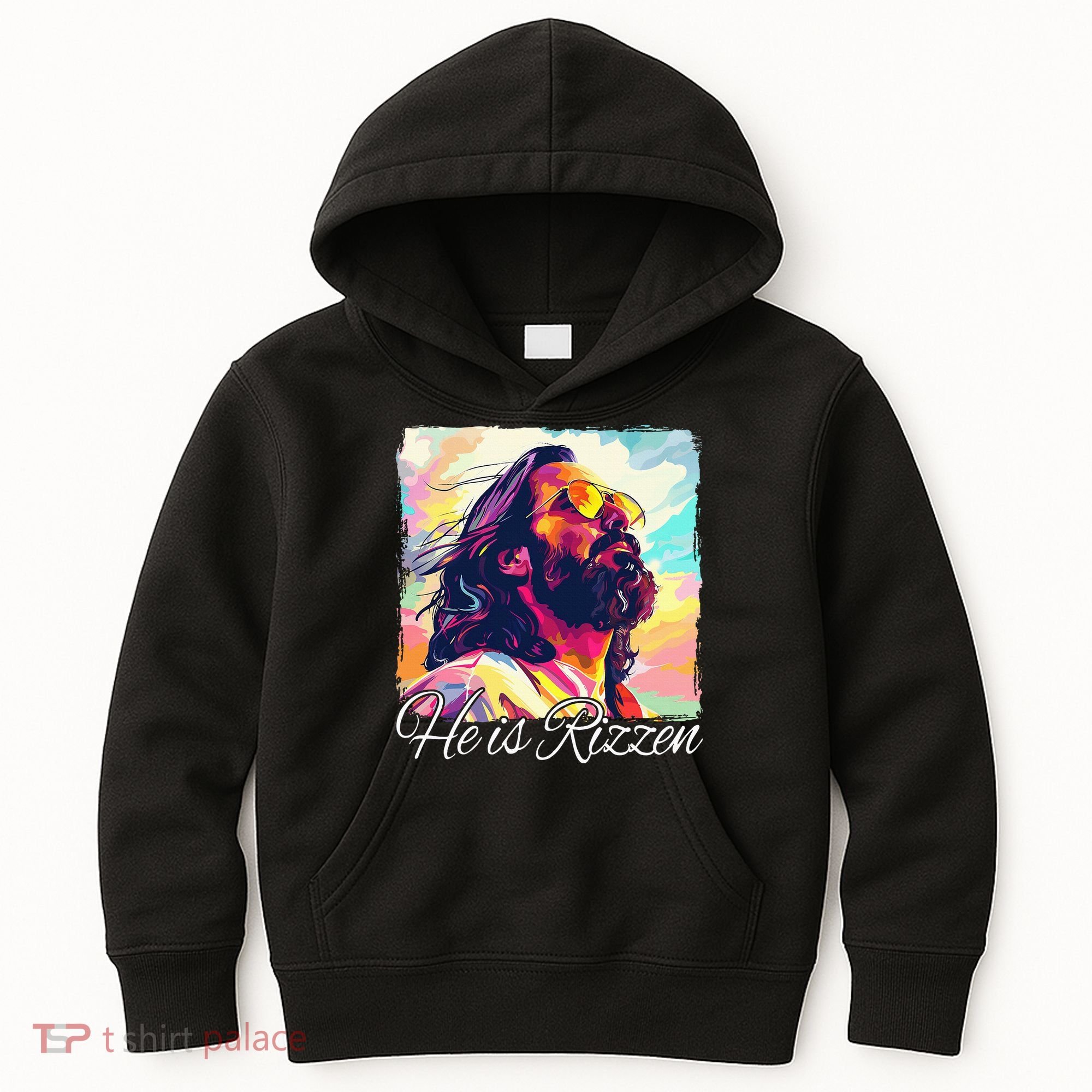 He Is Rizzen Jesus Kids Hoodie