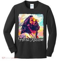He Is Rizzen Jesus Kids Long Sleeve Shirt thumb 0