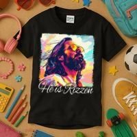 He Is Rizzen Jesus Kids T-Shirt thumb 3