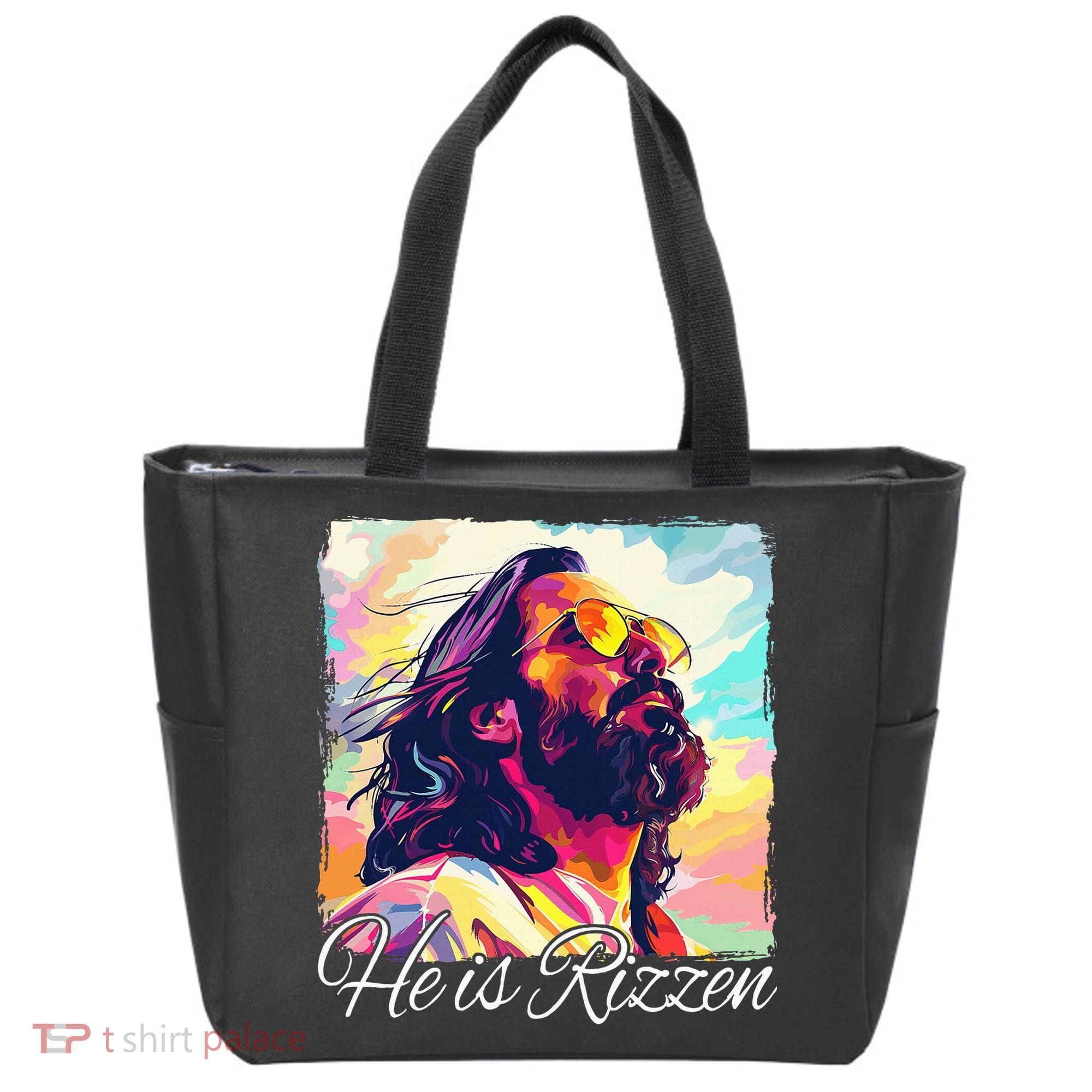 He Is Rizzen Jesus Tote Bag