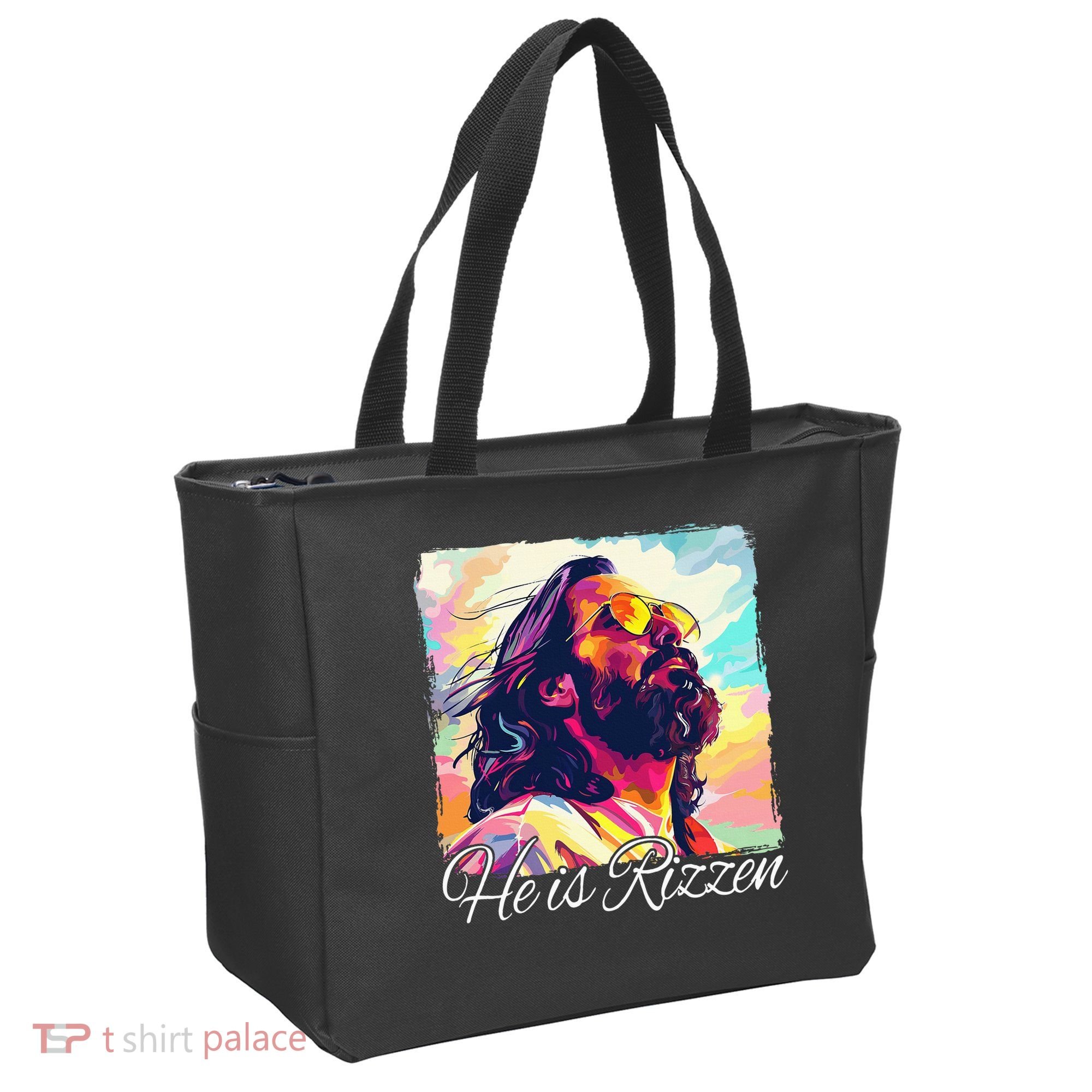 He Is Rizzen Jesus Tote Bag