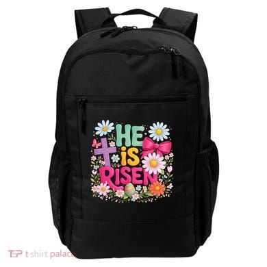 He Is Risen Easter Floral Gift For Christians Backpack