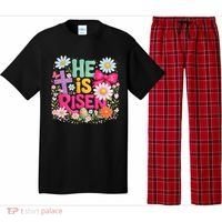 He Is Risen Easter Floral Gift For Christians Pajama Set thumb 0