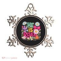 He Is Risen Easter Floral Gift For Christians Ornament thumb 0