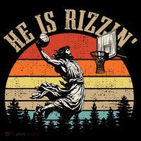 He Is Rizzin Easter Jesus Christian Women's Hoodie thumb 2