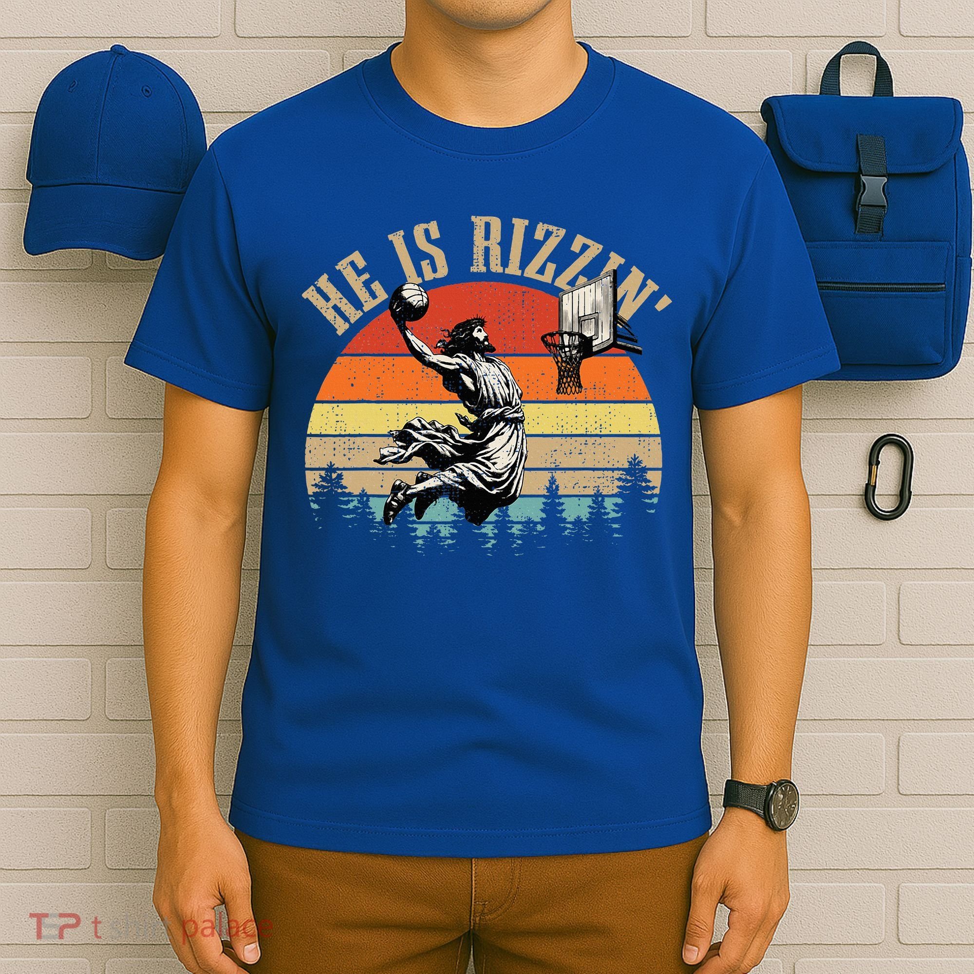 He Is Rizzin Easter Jesus Christian T-Shirt