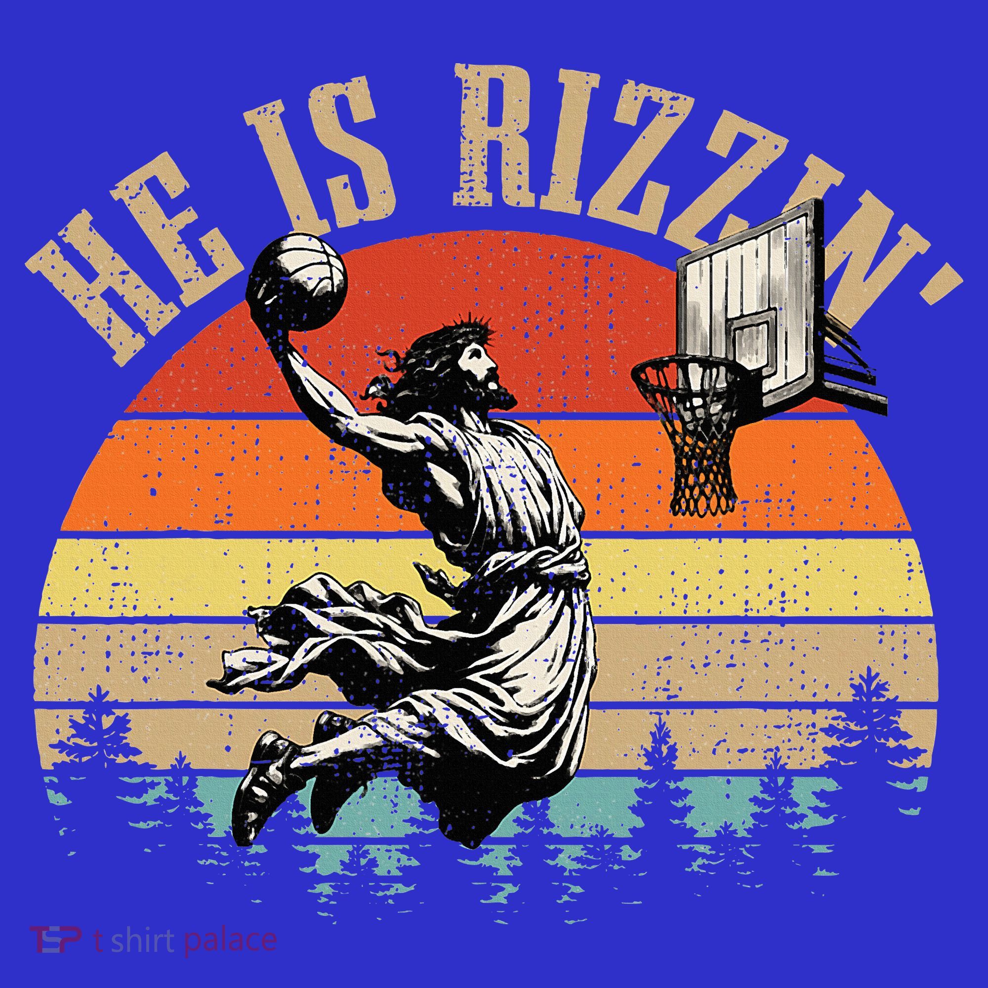 He Is Rizzin Easter Jesus Christian Tank Top