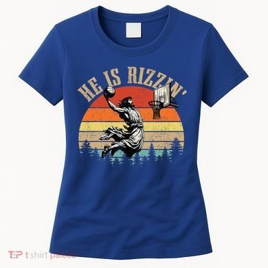 He Is Rizzin Easter Jesus Christian Women's T-Shirt