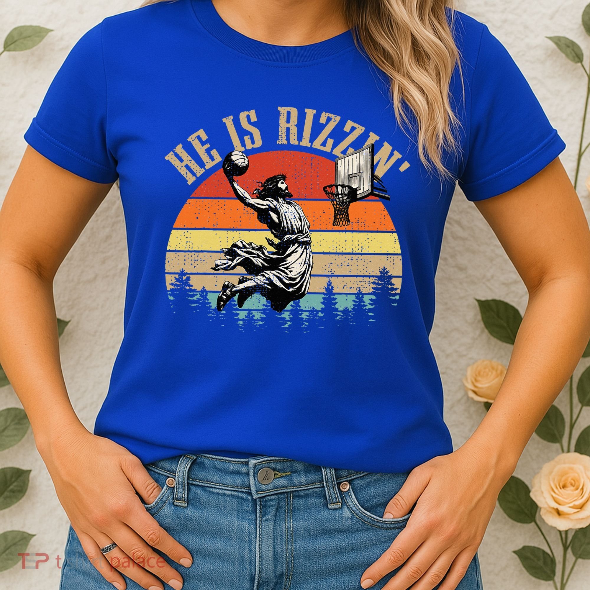 He Is Rizzin Easter Jesus Christian Women's T-Shirt