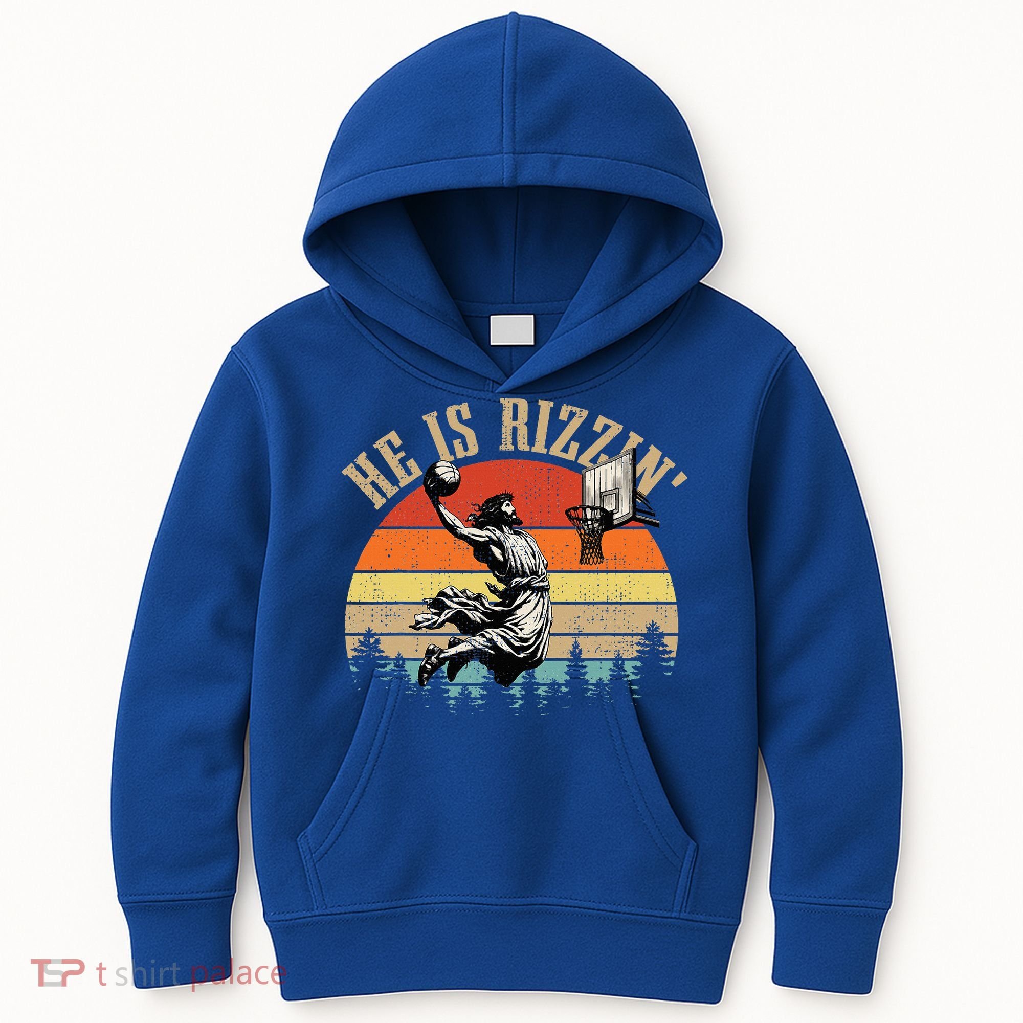 He Is Rizzin Easter Jesus Christian Kids Hoodie