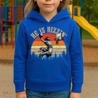 He Is Rizzin Easter Jesus Christian Kids Hoodie thumb 3