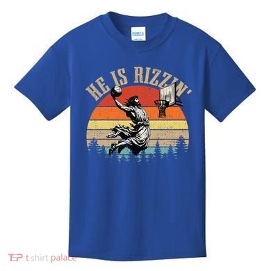 He Is Rizzin Easter Jesus Christian Kids T-Shirt