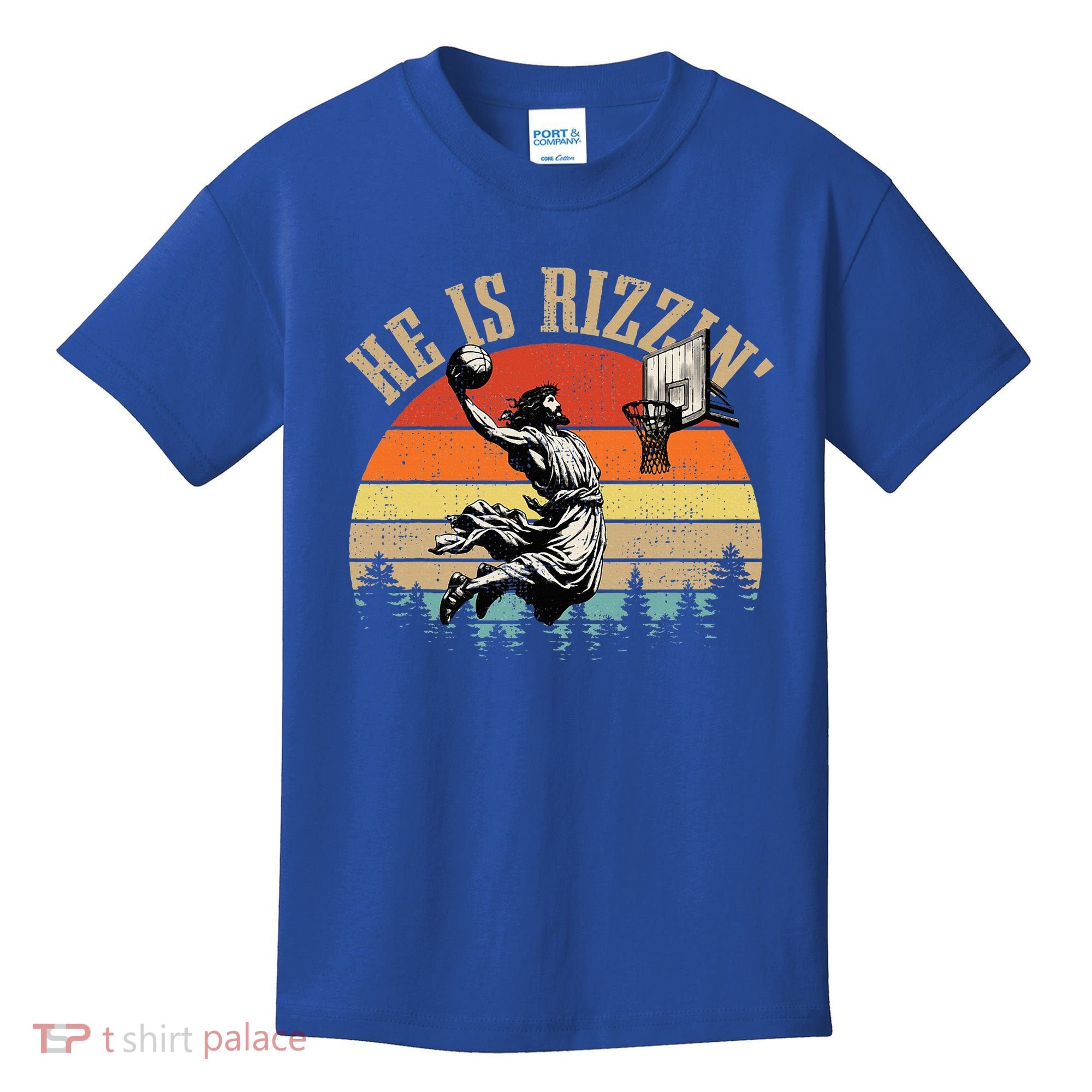 He Is Rizzin Easter Jesus Christian Kids T-Shirt