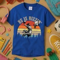 He Is Rizzin Easter Jesus Christian Kids T-Shirt thumb 3