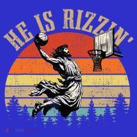 He Is Rizzin Easter Jesus Christian Kids T-Shirt thumb 4