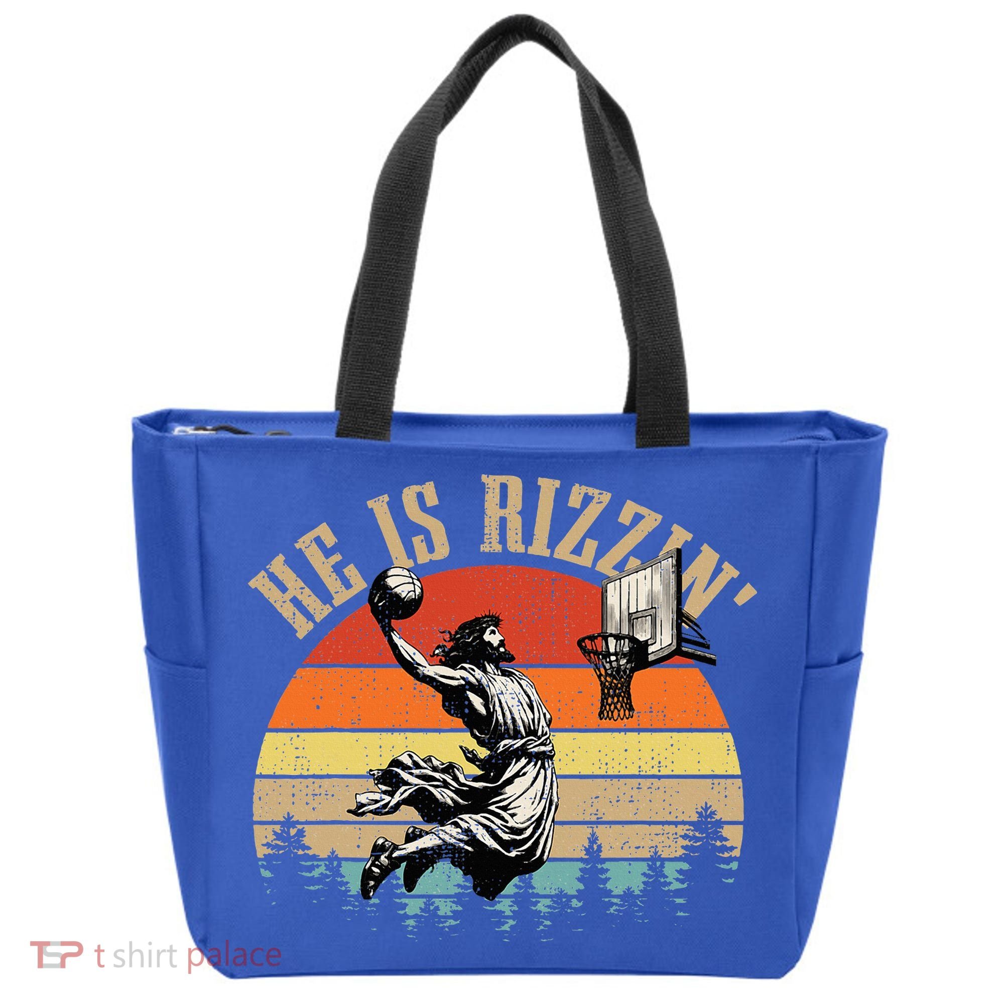 He Is Rizzin Easter Jesus Christian Tote Bag