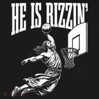 He Is Rizzin Funny Jesus Basketball Meme Visor thumb 3