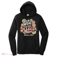 He Is Risen Groovy Retro Style For Christian Easter Women's Hoodie thumb 0