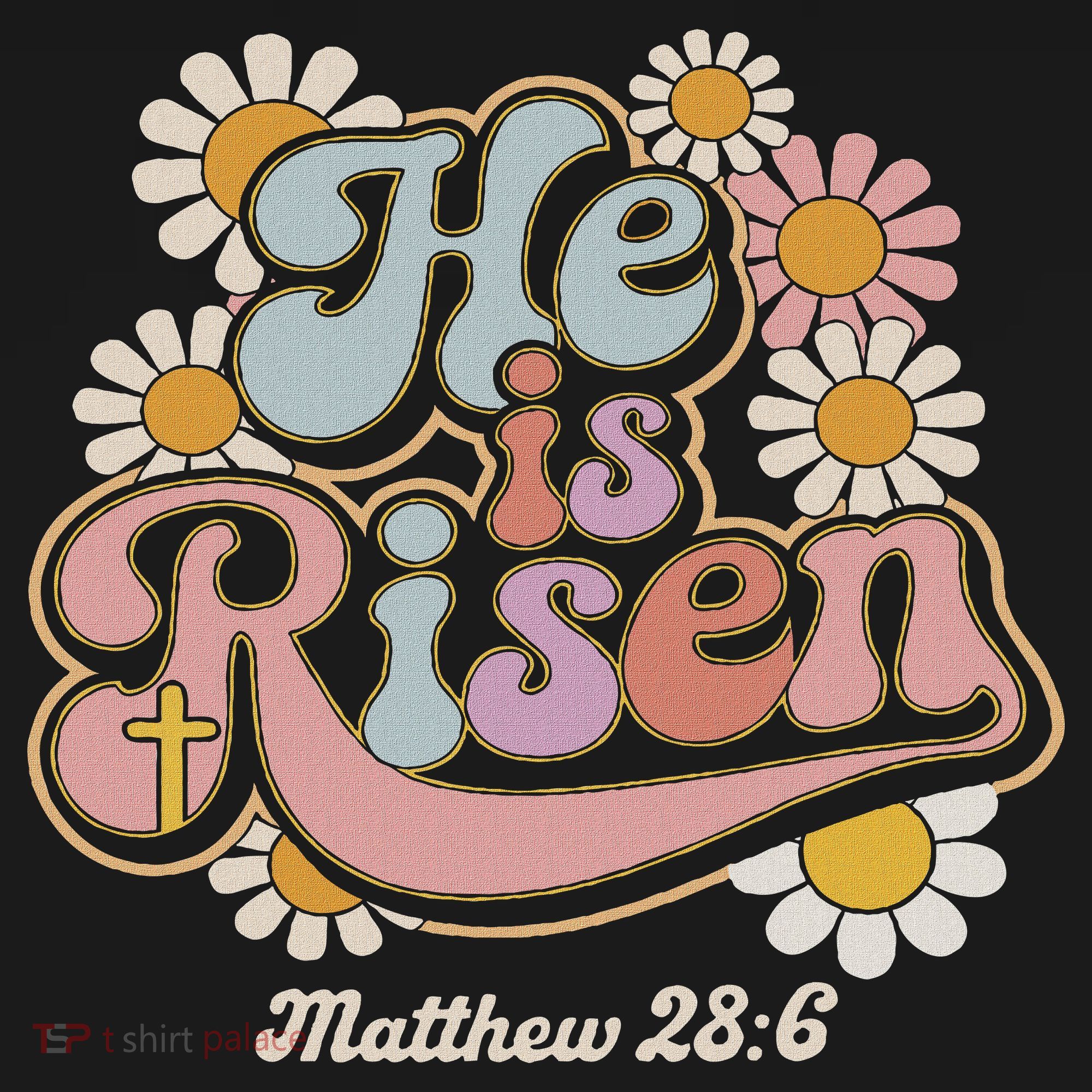 He Is Risen Groovy Retro Style For Christian Easter Tote Bag